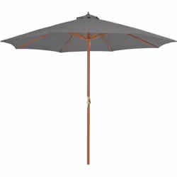 Questo elegante ombrellone da giardino in legno è perfetto per creare un po' d'ombra e proteggersi dai dannosi raggi UV del s ...