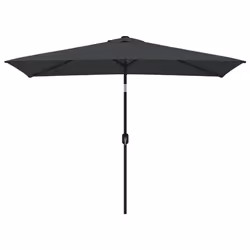 vidaXL Ombrellone con Palo in Metallo 300x200 cm Antracite - Vista aggiuntiva 2