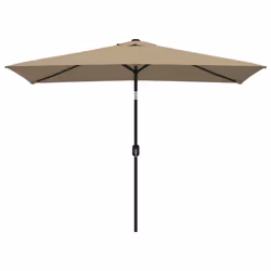 vidaXL Ombrellone con Palo in Metallo 300x200 cm Grigio Talpa - Vista aggiuntiva 2