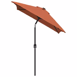 vidaXL Ombrellone con Palo in Metallo 300x200 cm Terracotta - Vista aggiuntiva 3