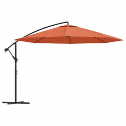 vidaXL Ombrellone a Sbalzo Palo in Alluminio 350 cm Terracotta - Vista aggiuntiva 2