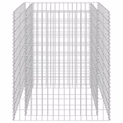 vidaXL Gabbione Letto Rialzato in Acciaio Zincato 90x90x100 cm - Vista aggiuntiva 2