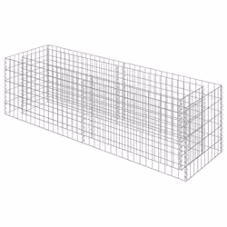 vidaXL Gabbione Letto Rialzato in Acciaio Zincato 180x50x50 cm - Vista aggiuntiva 2