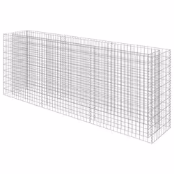 vidaXL Gabbione Letto Rialzato in Acciaio Zincato 270x50x100 cm - Vista aggiuntiva 2