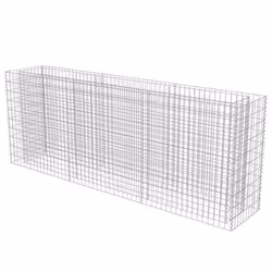 vidaXL Gabbione Letto Rialzato in Acciaio Zincato 270x50x100 cm - Vista aggiuntiva 3