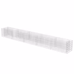 vidaXL Gabbione Letto Rialzato in Acciaio Zincato 450x50x50 cm - Vista aggiuntiva 3
