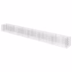 vidaXL Gabbione Letto Rialzato in Acciaio Zincato 540x50x50 cm - Vista aggiuntiva 2