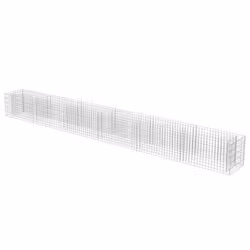 vidaXL Gabbione Letto Rialzato in Acciaio Zincato 540x50x50 cm - Vista aggiuntiva 3