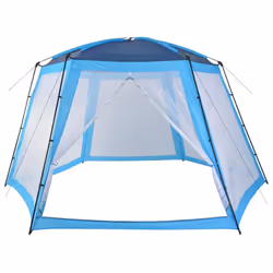 vidaXL Tenda per Piscina in Tessuto 500x433x250 cm Blu - Vista aggiuntiva 2
