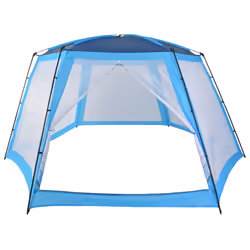 vidaXL Tenda per Piscina in Tessuto 660x580x250 cm Blu - Vista aggiuntiva 3