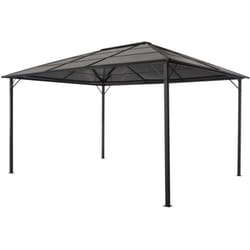Vidaxl - Gazebo con Tetto in Alluminio 4x3x2,6 m Nero