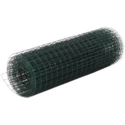 Recinzione in Rete per Pollaio in Acciaio e pvc 10x0,5 m Verde Vidaxl 5480