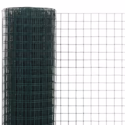 Recinzione in Rete per Pollaio in Acciaio e PVC 25x0,5 m Verdecod mxl 79656 - Vista aggiuntiva 3