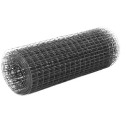 Recinzione in Rete per Pollaio in Acciaio e pvc 25x0,5 m Grigia Vidaxl 6401