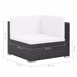 VidaXL 44596 set mobili da esterno - Vista aggiuntiva 6