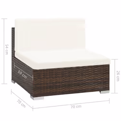 VidaXL 44597 set mobili da esterno - Vista aggiuntiva 7