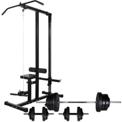 Vidaxl - Macchina Multistazione con Bilanciere e Set di Manubri varie dimensioni dimensioni: 60.5 kg