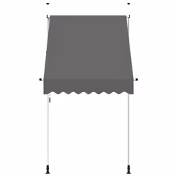 vidaXL Tenda da Sole Retrattile Manuale 150 cm Antracite - Vista aggiuntiva 3