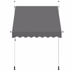 vidaXL Tenda da Sole Retrattile Manuale 200 cm Antracite - Vista aggiuntiva 3