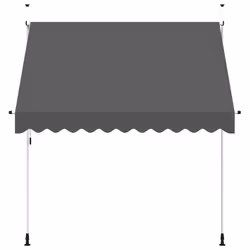 vidaXL Tenda da Sole Retrattile Manuale 250 cm Antracite - Vista aggiuntiva 3