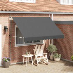 vidaXL Tenda da Sole Retrattile Manuale 300 cm Antracite