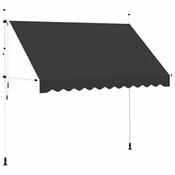 vidaXL Tenda da Sole Retrattile Manuale 300 cm Antracite - Vista aggiuntiva 2