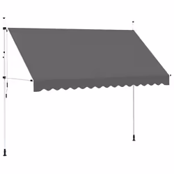 vidaXL Tenda da Sole Retrattile Manuale 350 cm Antracite - Vista aggiuntiva 2