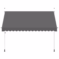 vidaXL Tenda da Sole Retrattile Manuale 350 cm Antracite - Vista aggiuntiva 3