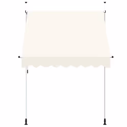 vidaXL Tenda da Sole Retrattile Manuale 200 cm Crema - Vista aggiuntiva 3