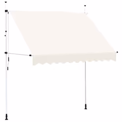 vidaXL Tenda da Sole Retrattile Manuale 250 cm Crema - Vista aggiuntiva 2