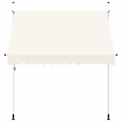 vidaXL Tenda da Sole Retrattile Manuale 250 cm Crema - Vista aggiuntiva 3
