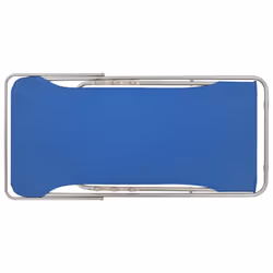 VidaXL 44358 sedia da esterno Terrazzo Oxford, Cloruro di polivinile (PVC), Acciaio Blu - Vista aggiuntiva 6