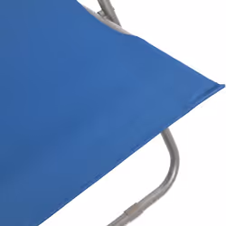 VidaXL 44358 sedia da esterno Terrazzo Oxford, Cloruro di polivinile (PVC), Acciaio Blu - Vista aggiuntiva 8