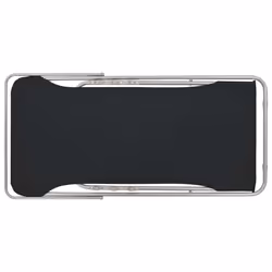 VidaXL 44359 sedia da esterno Terrazzo Oxford, Cloruro di polivinile (PVC), Acciaio Nero - Vista aggiuntiva 6