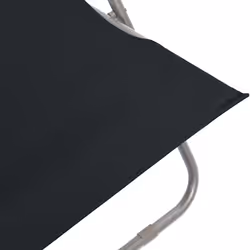 VidaXL 44359 sedia da esterno Terrazzo Oxford, Cloruro di polivinile (PVC), Acciaio Nero - Vista aggiuntiva 8