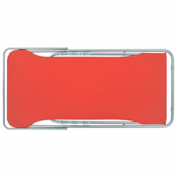 VidaXL 44360 sedia da esterno Terrazzo Oxford, Cloruro di polivinile (PVC), Acciaio Rosso - Vista aggiuntiva 6