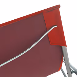 VidaXL 44360 sedia da esterno Terrazzo Oxford, Cloruro di polivinile (PVC), Acciaio Rosso - Vista aggiuntiva 7