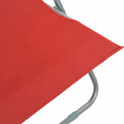 VidaXL 44360 sedia da esterno Terrazzo Oxford, Cloruro di polivinile (PVC), Acciaio Rosso - Vista aggiuntiva 8