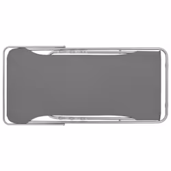 VidaXL 44361 sedia da esterno Terrazzo Oxford, Cloruro di polivinile (PVC), Acciaio Grigio - Vista aggiuntiva 6