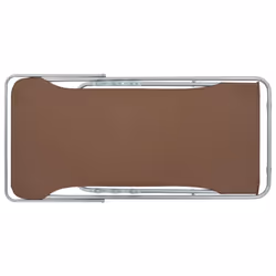 VidaXL 44362 sedia da esterno Terrazzo Oxford, Cloruro di polivinile (PVC), Acciaio Marrone - Vista aggiuntiva 6