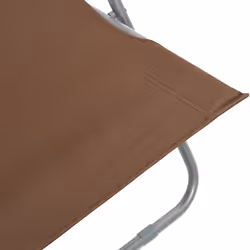 VidaXL 44362 sedia da esterno Terrazzo Oxford, Cloruro di polivinile (PVC), Acciaio Marrone - Vista aggiuntiva 8