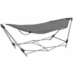 Amaca con Supporto Pieghevole Grigia vidaXL 3785