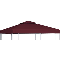 Copertura Superiore per Gazebo a 2 Strati 310g/m² 3x3m Bordeaux Vidaxl 4611