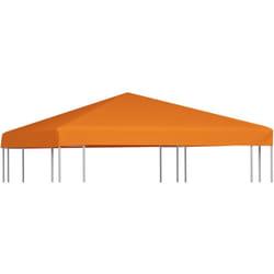 Copertura Superiore per Gazebo 310 g/m² 3x3 m Arancione Vidaxl 1058