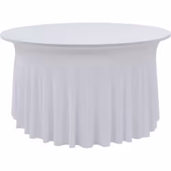 Questa copertura per tavolo, in tessuto elastico, può essere semplicemente posizionata e tirata sulle gambe del tavolo. Essen ...