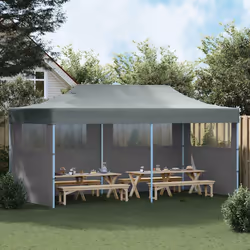 vidaXL Tenda Pieghevole Pop-Up con Pareti Laterali 3x6 m Antracite - Vista aggiuntiva 3