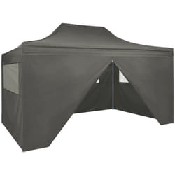 Tenda Pieghevole Pop Up 4 Pareti Laterali 3x4.5 m vari colori colore : antracite
