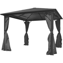 Vidaxl - Gazebo con Tenda Antracite in Alluminio 300x300 cm