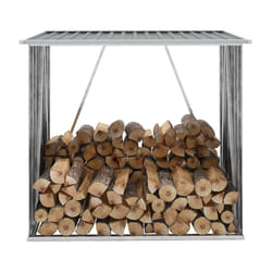 Capannone da Giardino in Acciaio Zincato Grigio 163x83x154 cm cod mxl 73022