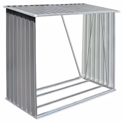 Capannone da Giardino in Acciaio Zincato Grigio 163x83x154 cm cod mxl 73022